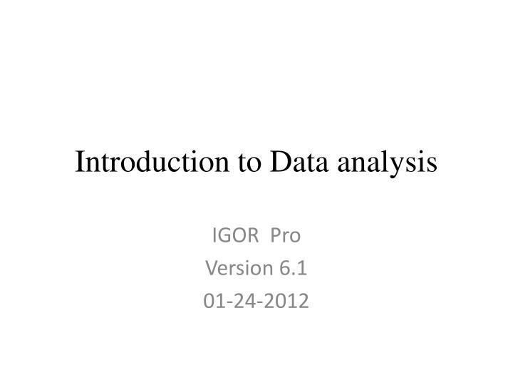 download igor pro